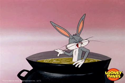 bugs bunny getting cooked